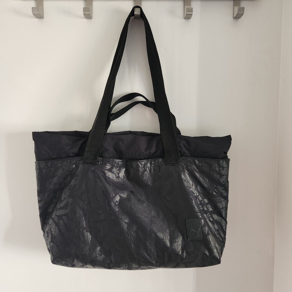 Puma Black Nylon Tote Bag